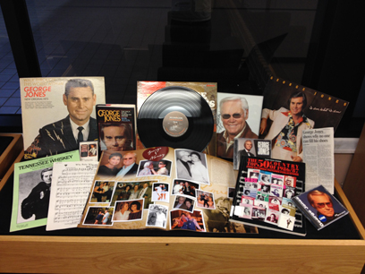 The George Jones exhibit at the Center for Popular Music