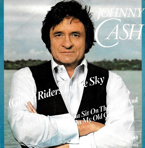 The cover of the single "(Ghost) Riders in the Sky" by Johnny Cash